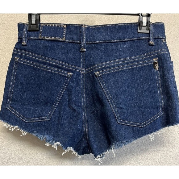SIWY Cher High Waist Denim Shorts Size 27 Nameless Dark Indigo Wash - Picture 6 of 10